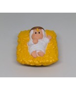 Fisher Price Little People Nativity Baby Jesus Yellow Plastic Molded Gra... - $9.50