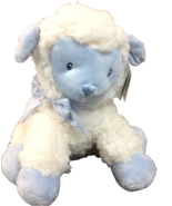 Aurora Baby Jesus Loves Me Lamb Plush Cream Blue 9&quot; Stuffed Lovey New NWT - $35.99