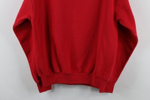 Vintage 90s Orvis Womens Medium Faded Christmas Polar Bear Sweatshirt Red USA Item image 11