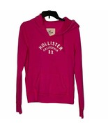 Hollister Hoodie Size Large Youth Girls Pink Logo Sweatshirt Cotton Blend - £14.05 GBP