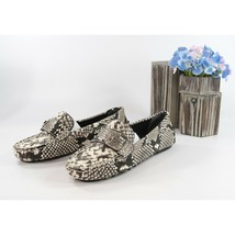 Tory Burch Kira Warm Roccio Snake Leather Driver Moccasin Flats Sz 6 NIB - £122.64 GBP