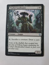 MTG Magic The Gathering Card Thallid Soothsayer Creature Fungus Black Dominaria - $7.68