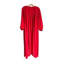 Vintage Shadow Line Red Lace Robe Nylon Women’s Size Medium Lounge Wear - $14.00