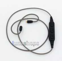 Aluminum Foil Mic Remote Wireless Bluetooth Earphone Cable For MMCX Shure se535  - £13.58 GBP