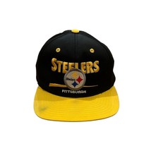 Vintage 1990&#39;s Pittsburgh Steelers Twins Enterprise NFL Snapback Hat - £19.58 GBP