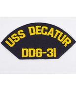 MILITARY PATCH  US NAVY USS DECATUR DDG-31 SEW ON NEW 6&quot; W x 3&quot; T  - $4.71 CAD