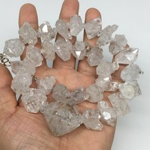 20-35mm, 29 Bds, 166.1g,Large Natural Terminated Diamond Quartz Strand 16&quot;,DQ241 - £79.13 GBP