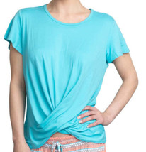 Muk Luks Womens Cloud Knit Cropped Top Size X-Large Color Blue - £21.61 GBP