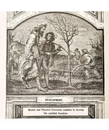 Child Development Wood Engraving 1889 Victorian Path Of Life Art Ephemer... - €25,75 EUR