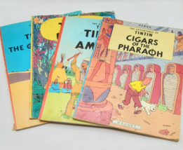 The Adventures of Tintin, Lot of 4 Vintage Magazines, European Comics - $29.69