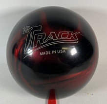 Track 300C 15lb 9 Oz Bowling Ball Made In U.S.A. Red &amp; Black - £23.32 GBP