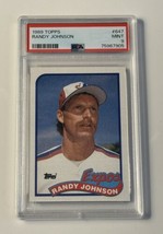 1989 Topps New Slab* Randy Johnson Rc - Mlb Montreal Expos Hof Card #647 - Psa 9 - £22.06 GBP