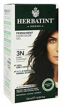 NEW Herbatint Permanent Herbal Haircolour Gel 3N Dark Chestnut 135 mL - £17.22 GBP