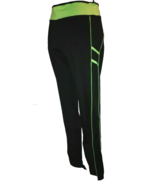 Win Win Sport Womens Legging Size M Black Green  - £7.56 GBP