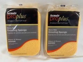 2 Heavy Duty Pro plus Grouting Sponge Wipes &amp; Rinses Faster - $9.65