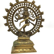 Brass India Dancing God Lord Nataraj Nataraja - Shiva Handcrafted Statue... - $147.71
