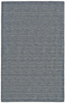 2&#39; X 3&#39; Blue and Gray Wool Hand Woven Area Rug - $1,792.44 MXN