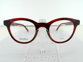 Max Mara MM 1334 (573) RED HORN46-22-140  Eyeglasses Frames - $56.95