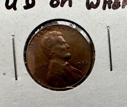 1956 Wheat Penny No Mint Mark Holder Marked 1956 CUD ON WHEAT - $98.99