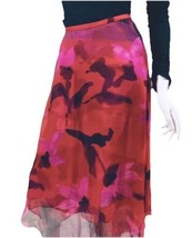 Dana Buchman Silk Skirt-Gorgeous Rich Colors with Fanciful Hem accents - $115.43