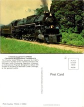 Train Railroad Chessie Safety Express C &amp; O Locomotive #614 Michigan Postcard - £7.51 GBP