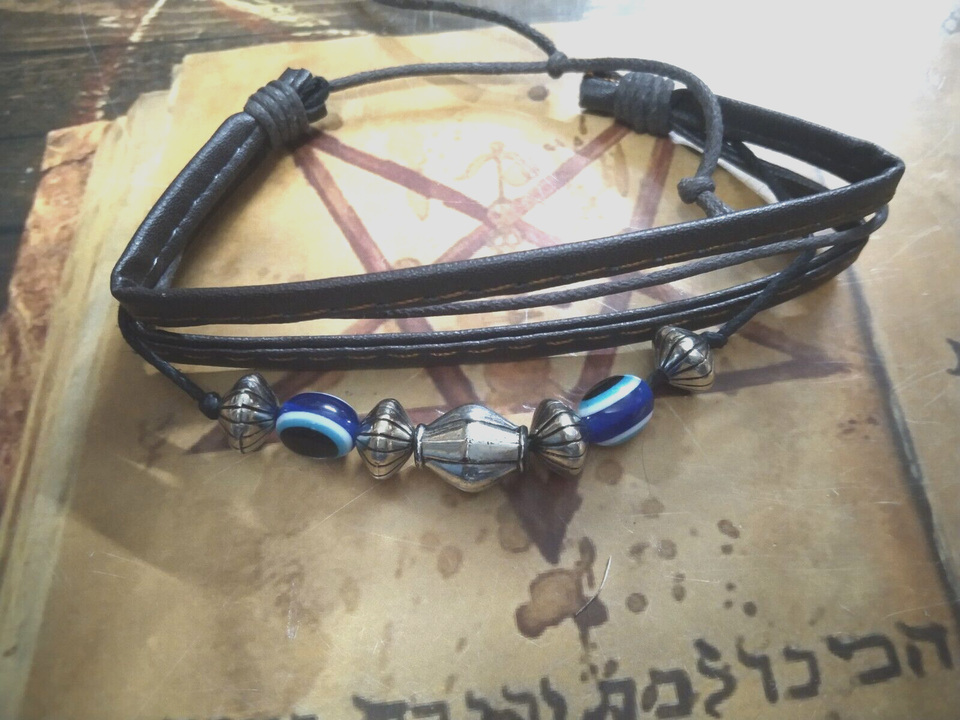Aghori Made Uncrossing Angel Bracelet Enemy Protection EvlL Eye End Curs... - $68.23