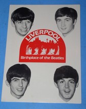 The Beatles Mersey Merseyside Card Vintage Group Pics  - $24.99