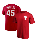 Zack Wheeler T-Shirt Philadelphia Phillies Player Name &amp; Number Soft Jer... - $373.29 MXN