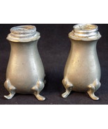 PEWTER Salt and Pepper Shaker Set NO LIDS Model 888 N.S Company - $8.10 CAD