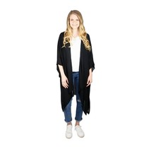 Time and Tru Womens Black Soot Layering Kimono, Size L/XL NWT - $11.69