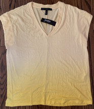 NEW White House Black Market Power Tee Sunshine Dip Dye Size Medium NWT - $29.50