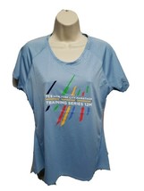 TCS New York City Marathon 12M Training Series Womens Large Blue Jersey - $333.61 MXN