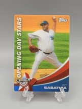 2011 Topps Opening Day Stars CC Sabathia Yankees Holographic Baseball Ca... - $3.49