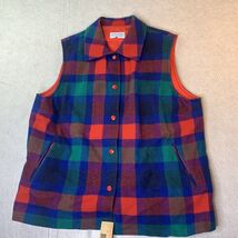 Vintage Pendleton Women’s Wool Tartan Plaid Thinsulate Vest USA Size Large - €47,27 EUR