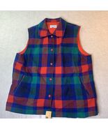 Vintage Pendleton Women’s Wool Tartan Plaid Thinsulate Vest USA Size Large - €47,26 EUR