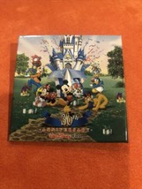 Walt Disney World Button Pin Square 30th Anniversary Mickey - £8.58 GBP