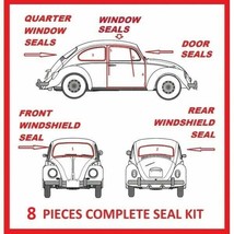 For Volkswagen VW BUG Beetle 1965 - 1971 Complete Seal Kit Windows Doors 8 PCS - $223.28