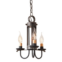 Small Amherst  3 Arm Metal Pendant Hanging Light in Kettle Black - £182.65 GBP