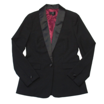 NWT J.Crew Satin Shawl-collar Tuxedo Blazer in Black Wool Blend Jacket 2 - £93.03 GBP