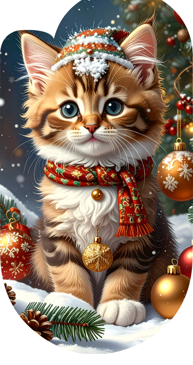 Winter Christmas Paperclip Design Clipart 100 PNG Digital Download Bundle vol 3 Item image 7