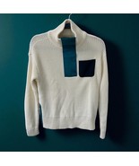 Vintage T By Talbots Sweater SIZE XS Knit Turtleneck Pullover colorblock... - $41.61 CAD