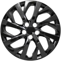 ONE SINGLE 2017-2019 TOYOTA COROLLA LE STYLE # 528-16BLK 16" GLOSS BLACK HUBCAP - £15.62 GBP