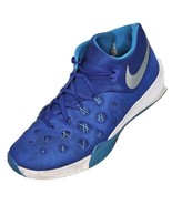 Nike Zoom Hyperquickness 3 Basketball Shoes Men 13 Blue Mid Sneaker 7498... - £23.34 GBP