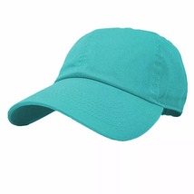 Plain Adjustable Military Solid Washed Cotton Polo Baseball Cap Hat Teal - $15.90