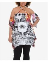 NY Collection PLUS SIZE Strappy Babydoll Cold Shoulder Tunic Size 3X  NWT - £12.75 GBP