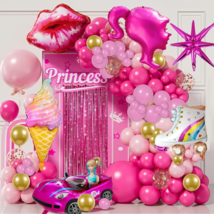 Girls Pink Birthday Decoration set - Balloons 128pcs - $14.99