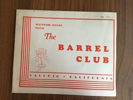 The Barrel Club Military Men Souvenir Photograph Picture Vallejo Calif - £43.15 GBP