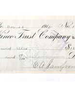 1912 Kineo Trust Company Bank Check E.A. Sampson Dover Maine Signed 1013... - $28.01 CAD