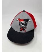 DC Comics Embroidered Harley Quinn Hat Black Gray Red Snapback Six Flags - $13.65 CAD