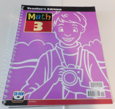 Bob Jones Math 3 Third Edition Teacher&#39;s Edition with CD - £35.88 GBP